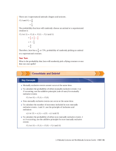 Mutually Exclusive & Non-Mutually Exclusive Events Probability
