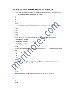 RCC Structures Design Interview Questions