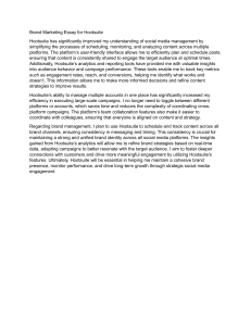 Brand Marketing Essay for Hootsuite
