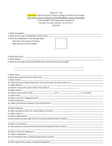 Design Principles Worksheet: Exercise #4