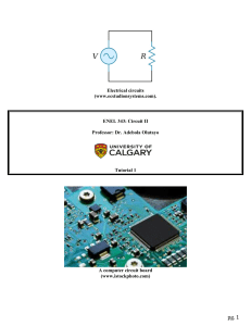 ENEL 343 Circuit II Tutorial 1: Electrical Circuits