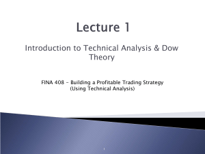 Introduction to Technical Analysis & Dow Theory