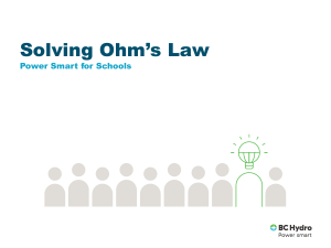 Solving Ohm&rsquo;s Law: Power Smart for Schools Guide