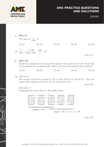 AMC Junior Practice Questions and Solutions