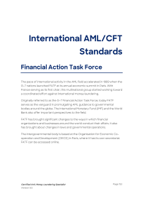 International AML/CFT Standards: FATF Guide