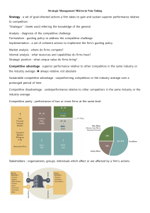 Strategic Management Mid-term Notes: Concepts & Analysis