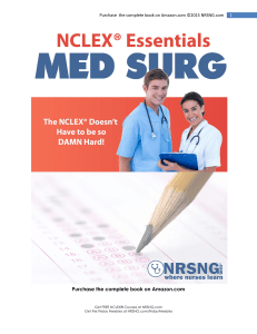 NCLEX Essentials Med Surg Study Guide