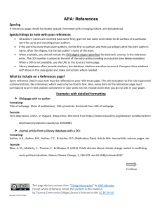 APA References: Formatting & Examples Guide