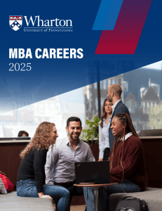 Wharton MBA Careers 2025 Report