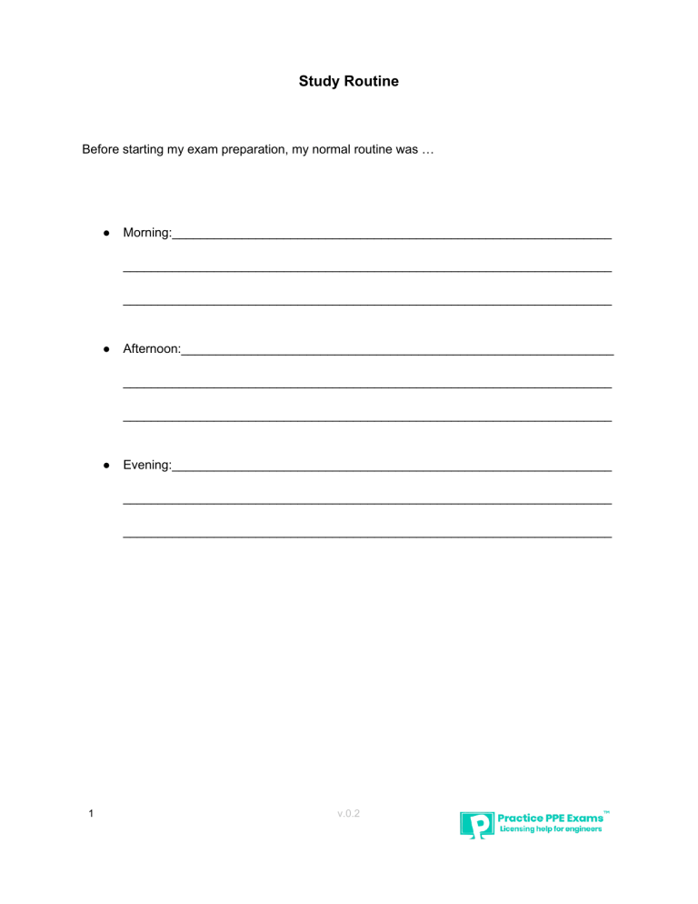 Study Routine Guide: Exam Prep Strategies