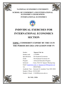 US Commodity Exports 2015-2024: Lessons for Vietnam