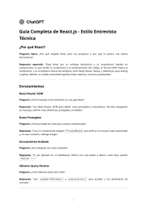 Gu&iacute;a Completa de React.js - Estilo Entrevista T&eacute;cnica