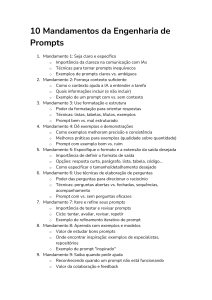 10 Mandamentos da Engenharia de Prompts