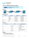 Lab 3.6.2: Implement VLANs and Trunking