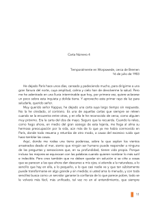 Carta N&uacute;mero 4 de Rainer Maria Rilke a Franz Xaver Kappus (1903)