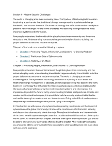 Modern Security Challenges: Cybersecurity Fundamentals