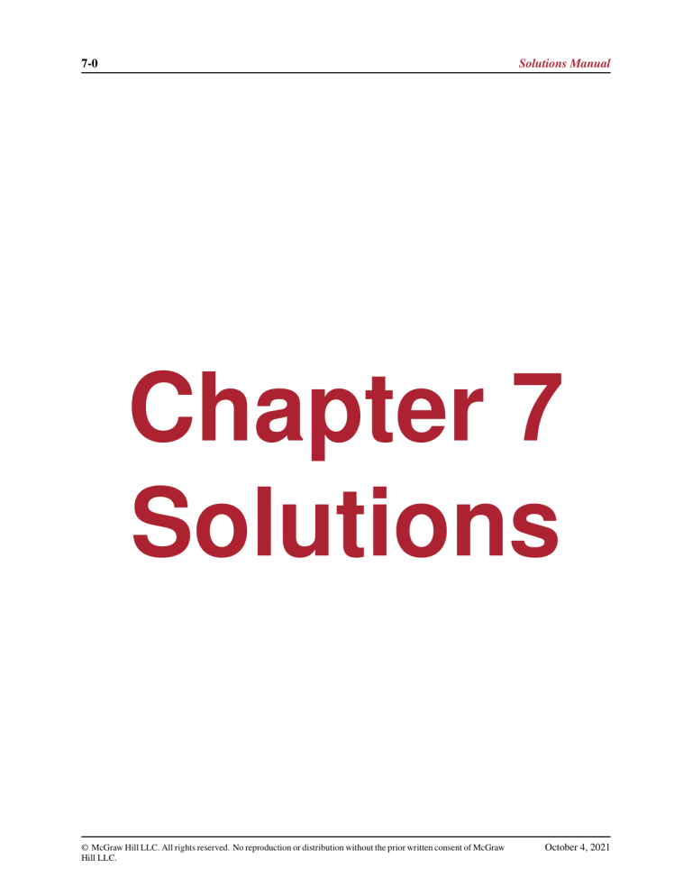 Chapter 7 Solutions Manual - Engineering Statics