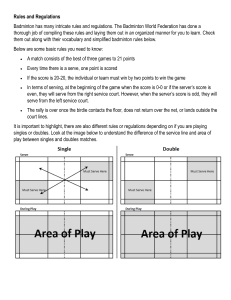 Badminton Rules and Regulations Guide