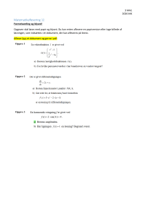 Matematik Aflevering 12: Vektorfunktioner, Differentialligninger, Harmonisk Svingning