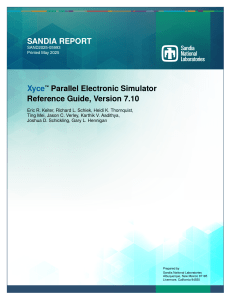 Xyce Parallel Electronic Simulator Reference Guide v7.10