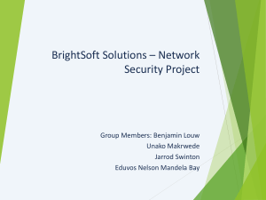 BrightSoft Solutions Network Security Project Report