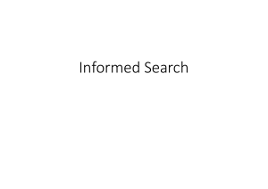 Informed Search: Heuristics & A* Algorithm