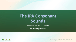 IPA Consonant Sounds: A Course Module by Rio Aburido