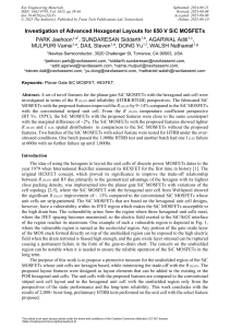Advanced Hexagonal Layouts for 650V SiC MOSFETs