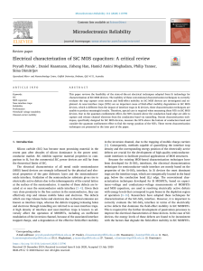 Electrical Characterization of SiC MOS Capacitors: Critical Review