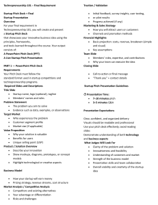 Technopreneurship 101 Final Requirement: Startup Pitch Deck Guide