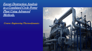 Exergy Destruction Analysis in a Combined Cycle Power Plant