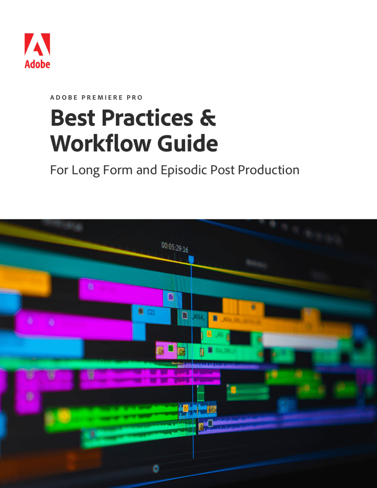 Adobe Premiere Pro Best Practices Workflow Guide