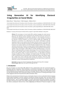 Generative AI for Electoral Irregularities on Social Media