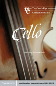 The Cambridge Companion to the Cello