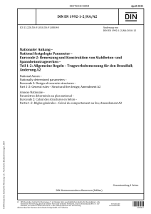 DIN EN 1992-1-2/NA/A2: 2021 Eurocode 2 Fire Design Amendment