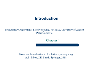 Introduction to Evolutionary Algorithms - University of Zagreb