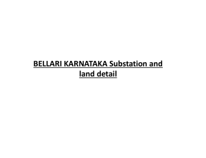 Bellari Karnataka Substation Land Detail Report