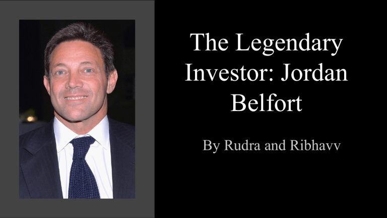 Jordan Belfort: Legendary Investor & Investment Lessons