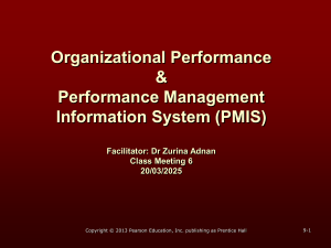 Organizational Performance & PMIS