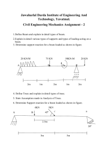 Civil Engineering Mechanics Assignment 2