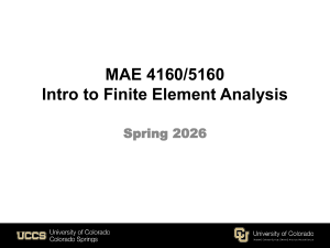 MAE 4160/5160: Intro to Finite Element Analysis