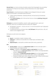 Microsoft Fabric & Power BI Service Guide
