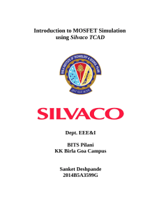 Introduction to MOSFET Simulation with Silvaco TCAD