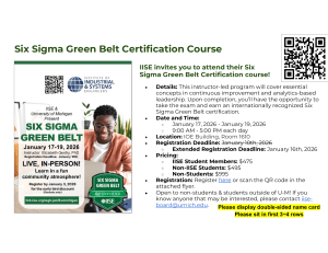 Six Sigma Green Belt Certification Course | IISE & U-M