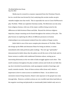 The Birds Reflection Essay: Religious Themes & Isolation