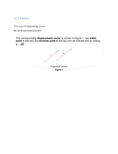 12.2 Vectors: Representation, Magnitude, and Applications
