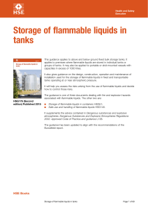 Storage of Flammable Liquids in Tanks - HSE Guide
