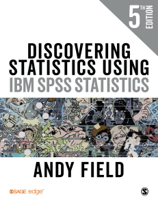 Discovering Statistics Using IBM SPSS Statistics 5th Edition