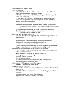 Action Films & Genre Theory: Hollywood History & Film Studies