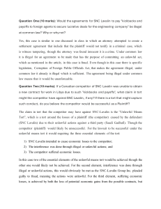 SNC Lavalin Legal Case Questions and Answers